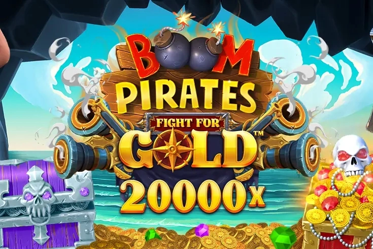Boom Pirates Fight for Gold Logo