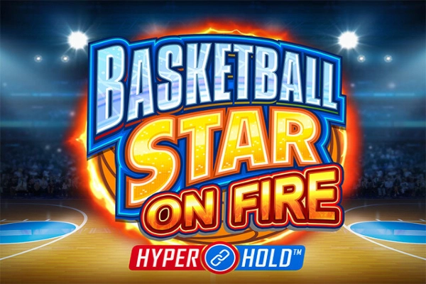 Basketball Star on Fire Logo