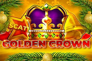 Golden Crown Christmas Logo
