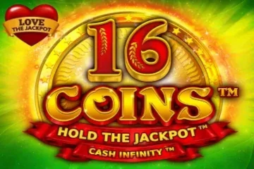 16 Coins Love the Jackpot Logo