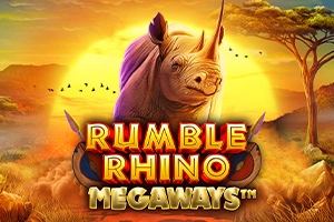 Rumble Rhino Megaways Logo