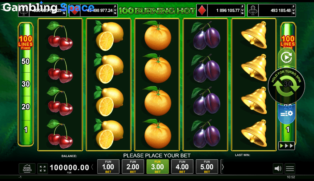 100 Burning Hot – Screenshot 1