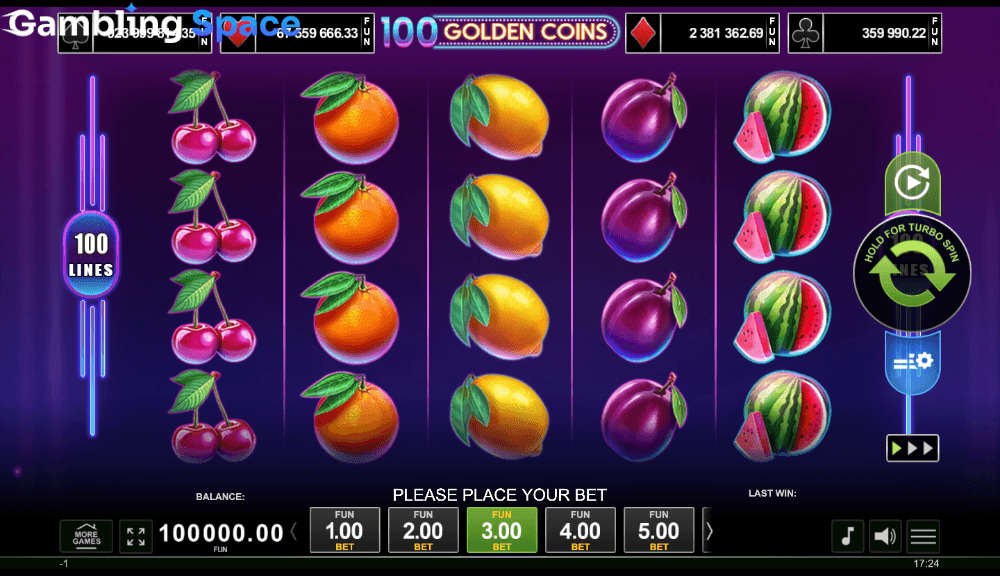 100 Golden Coins – Screenshot 1