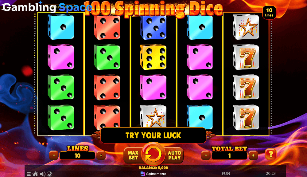 100 Spinning Dice – Screenshot 1