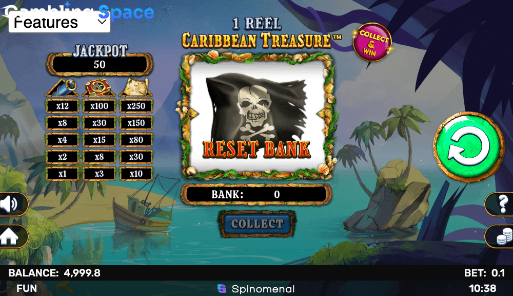 1 Reel Caribbean Treasure – Screenshot 4