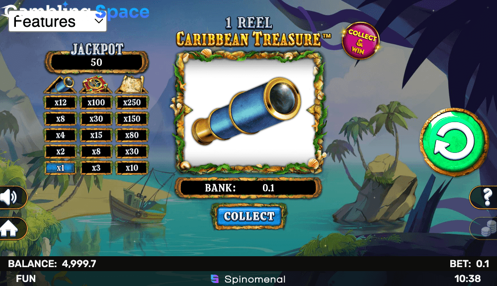 1 Reel Caribbean Treasure – Screenshot 5
