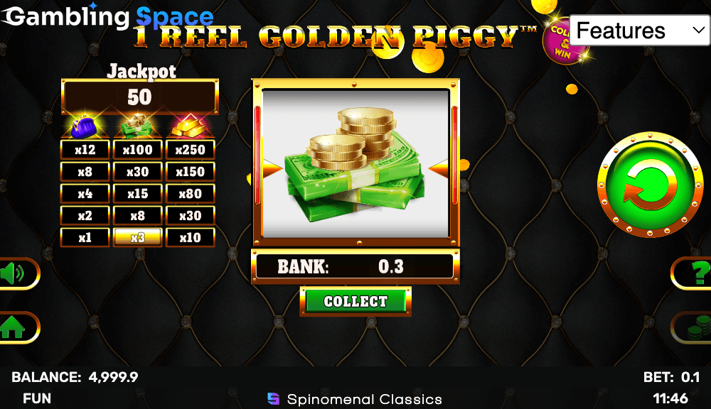 1 Reel Golden Piggy – Screenshot 3