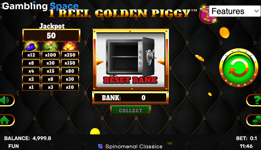 1 Reel Golden Piggy – Screenshot 4