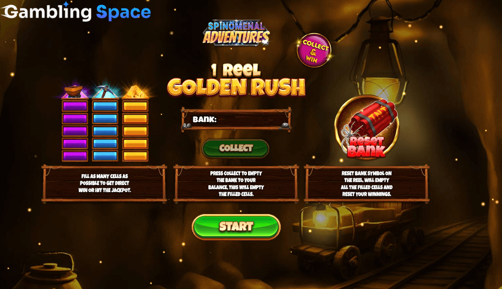 1 Reel Golden Rush – Screenshot 1