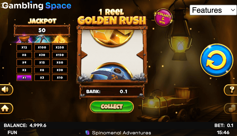 1 Reel Golden Rush – Screenshot 6