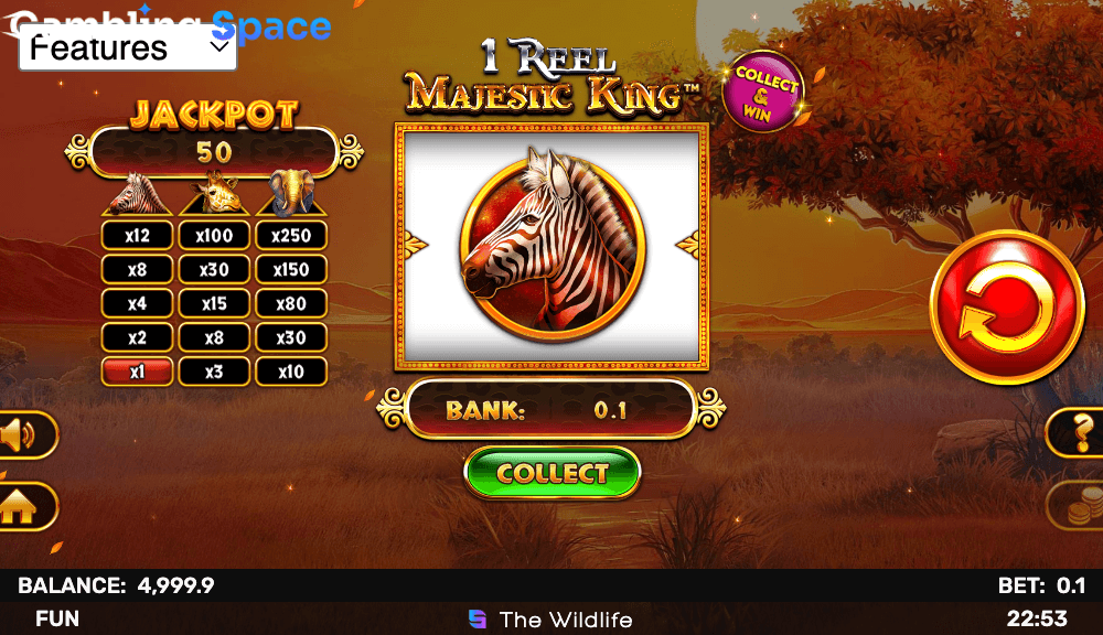 1 Reel Majestic King – Screenshot 3