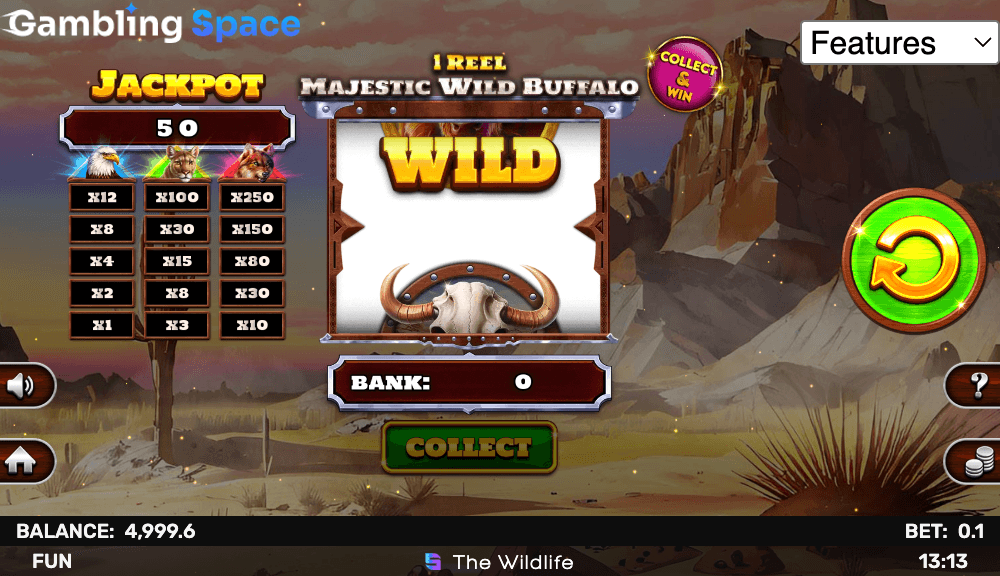 1 Reel Majestic Wild Buffalo – Screenshot 6