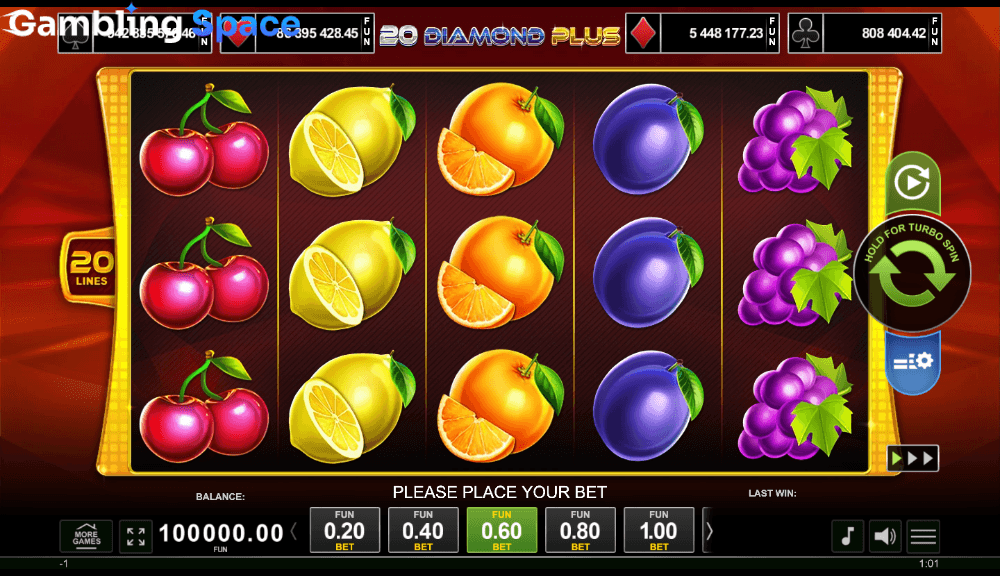 20 Diamond Plus – Screenshot 1