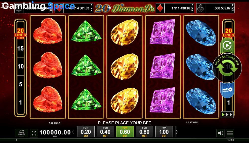 20 Diamonds – Screenshot 1