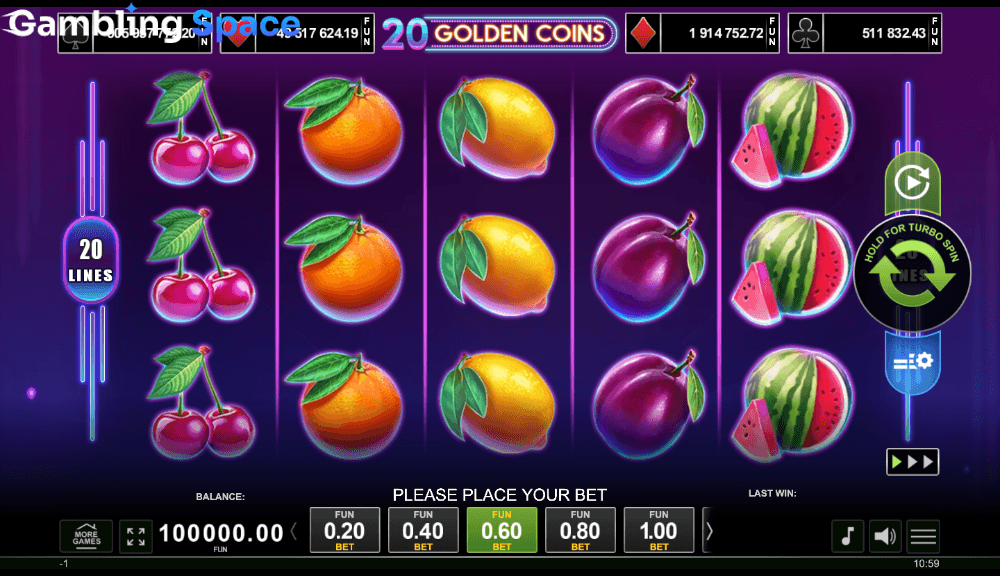 20 Golden Coins – Screenshot 1