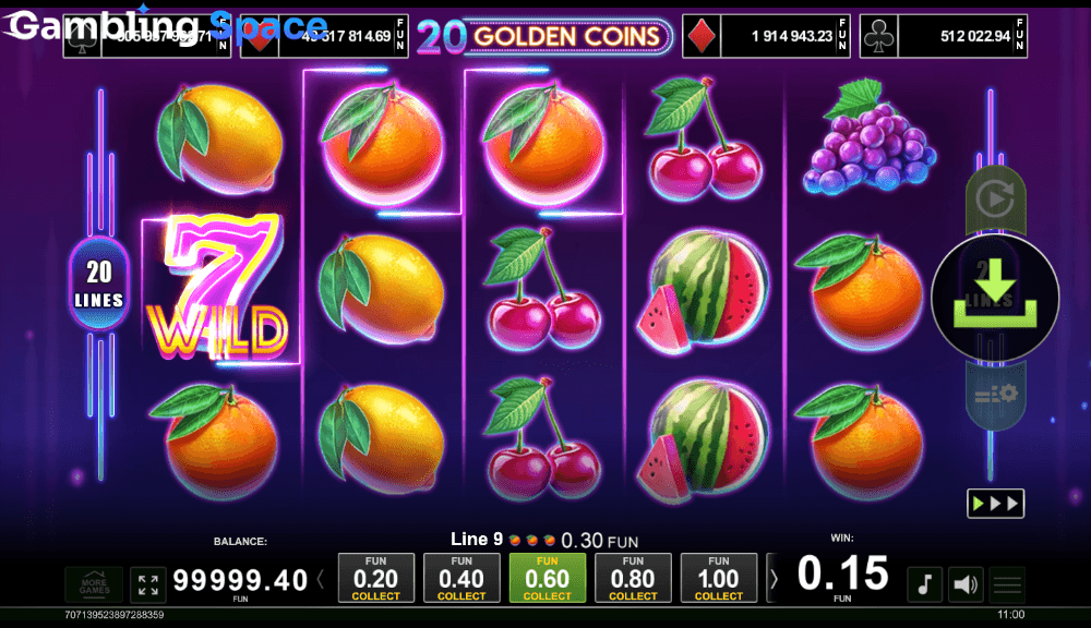 20 Golden Coins – Screenshot 2