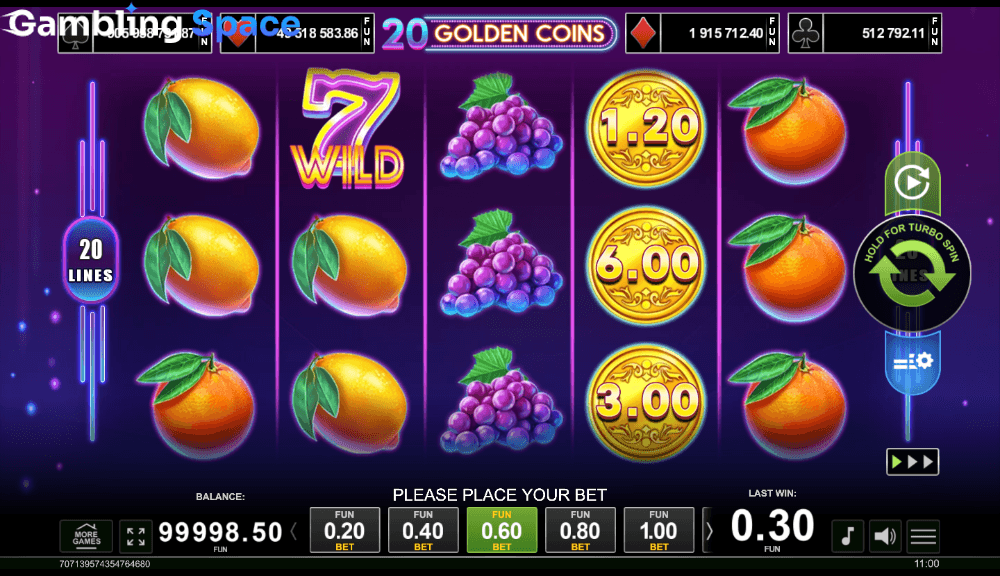 20 Golden Coins – Screenshot 4