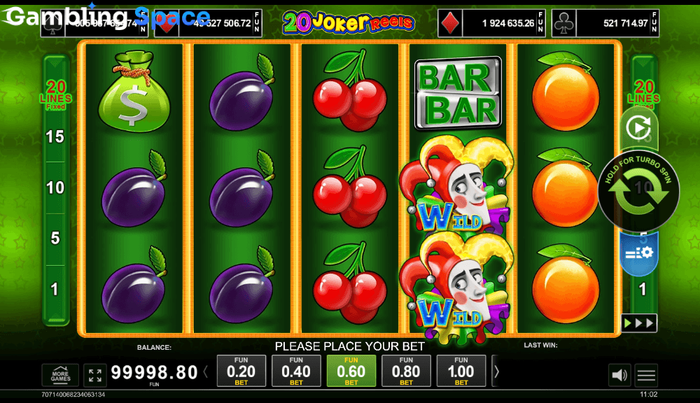20 Joker Reels – Screenshot 3