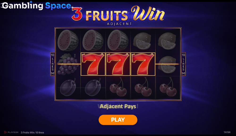 3 Fruits Win: 10 Lines – Screenshot 1