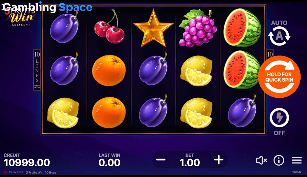 3 Fruits Win: 10 Lines – Screenshot 3