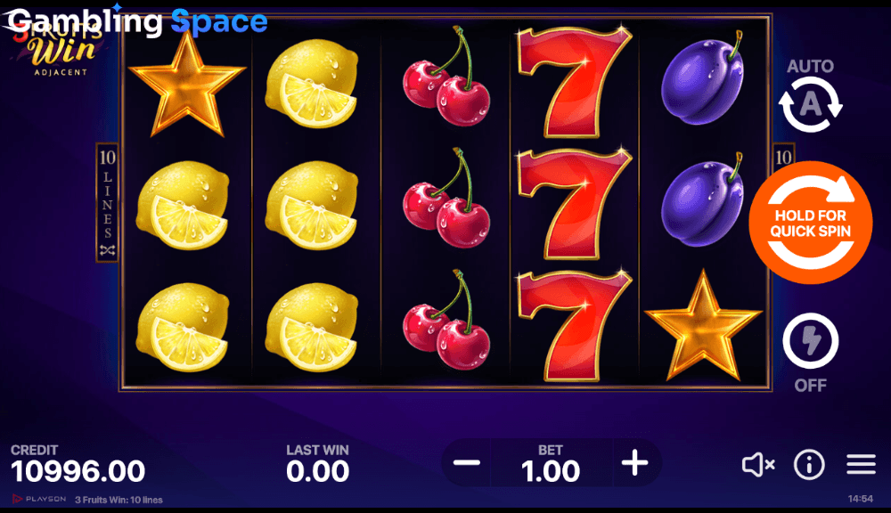 3 Fruits Win: 10 Lines – Screenshot 6