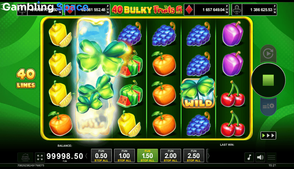 40 Bulky Fruits 6 Reels – Screenshot 2