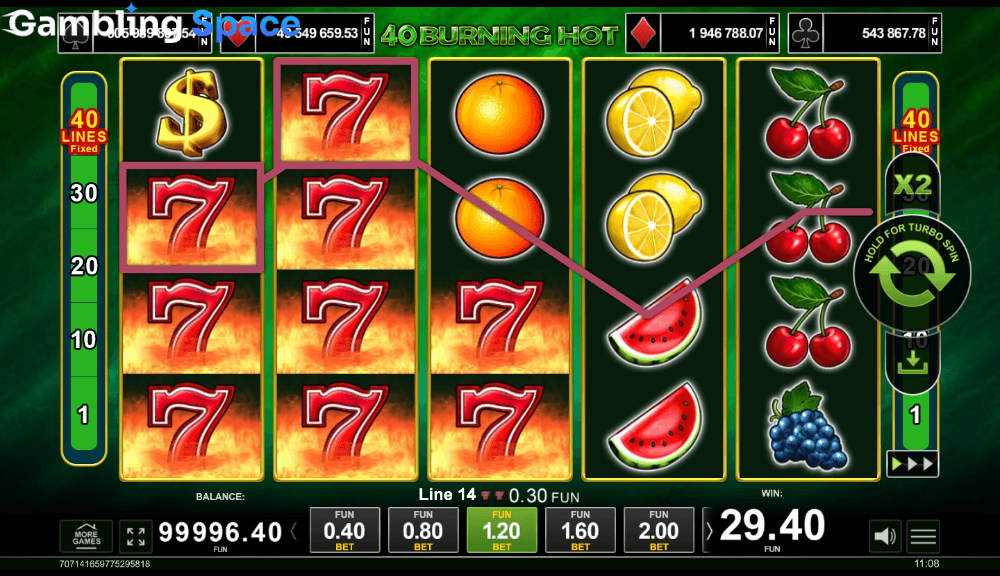 40 Burning Hot – Screenshot 5