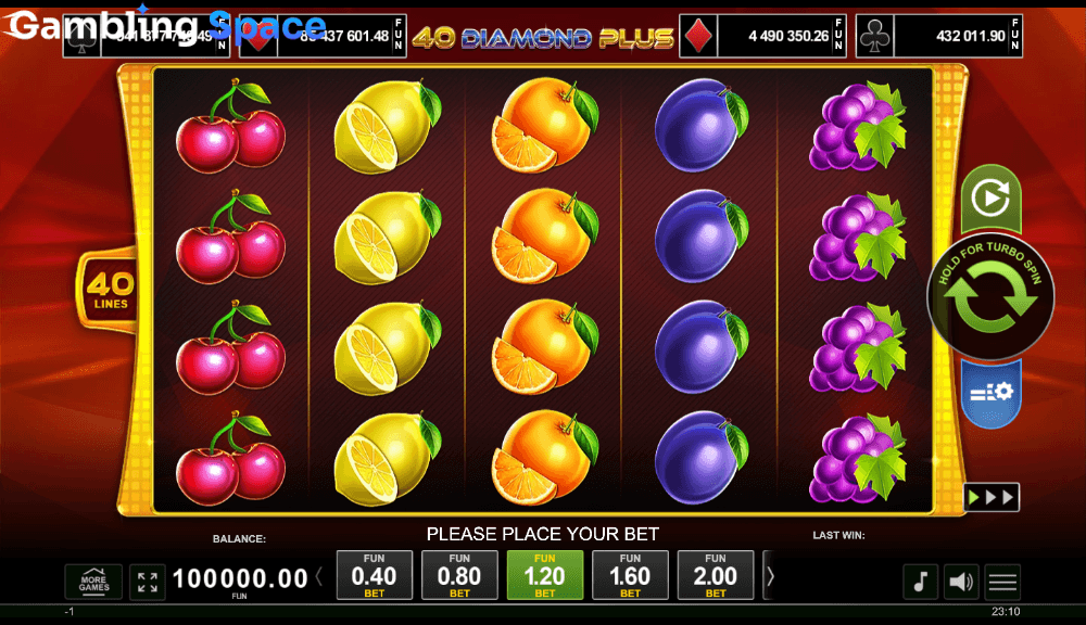 40 Diamond Plus – Screenshot 1