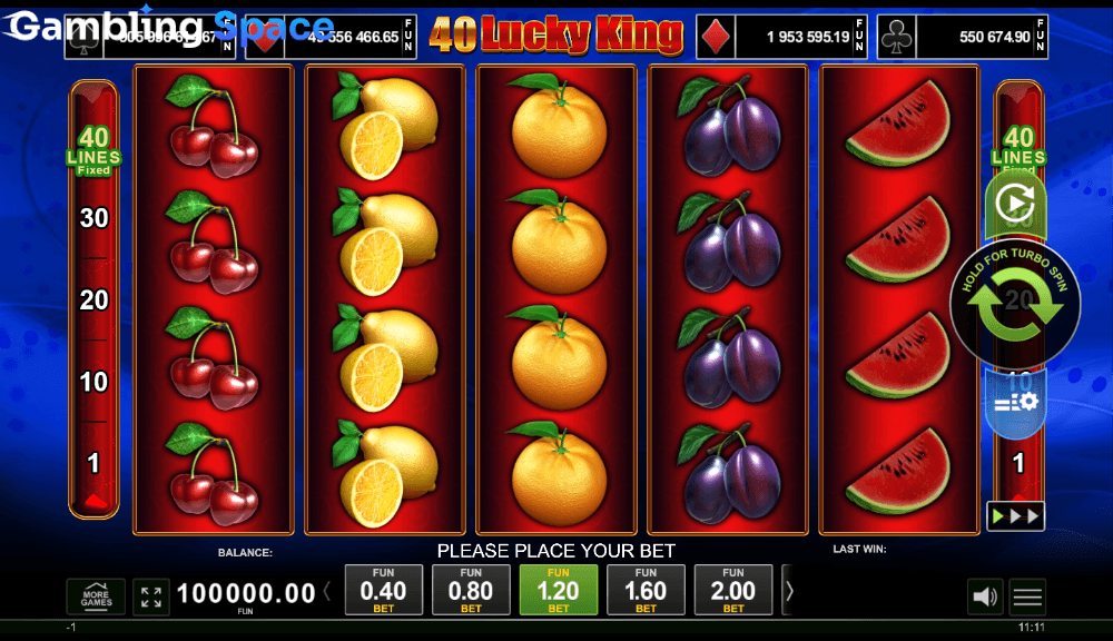 40 Lucky King – Screenshot 1