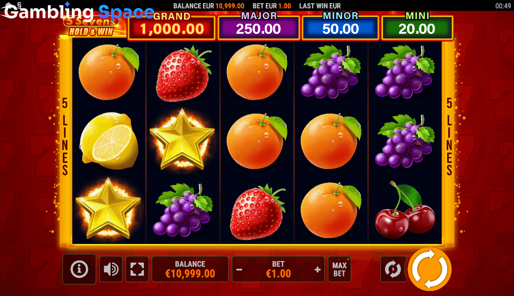 5 Sevens Hold & Win – Screenshot 2