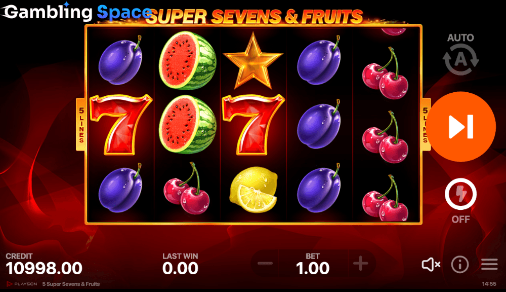 5 Super Sevens & Fruits – Screenshot 4