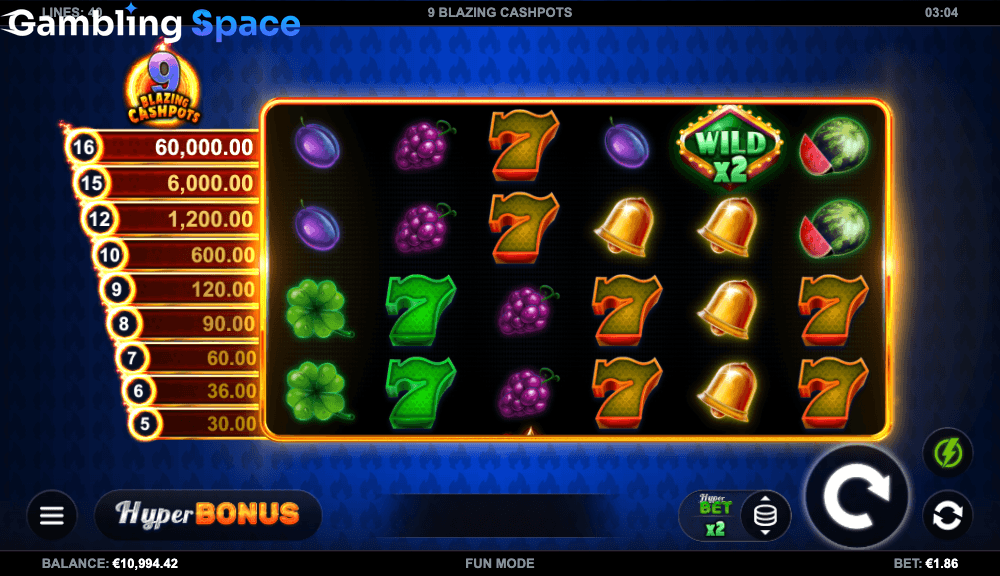 9 Blazing Cashpots – Screenshot 4