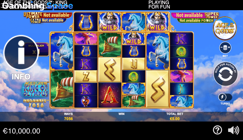 Age of the Gods King of Olympus Megaways – Screenshot 3