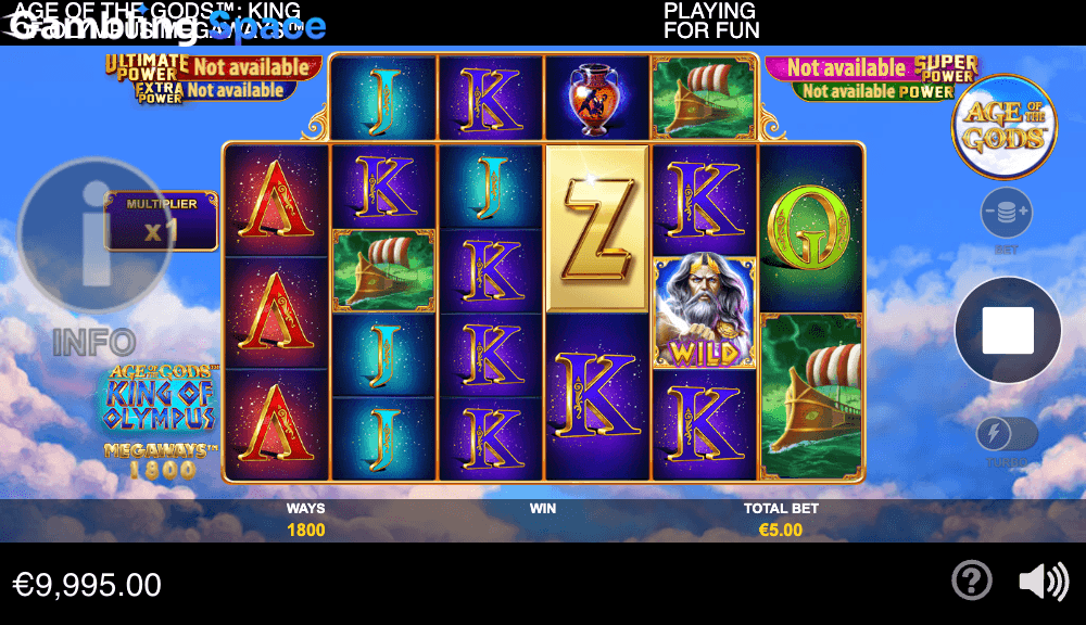 Age of the Gods King of Olympus Megaways – Screenshot 4