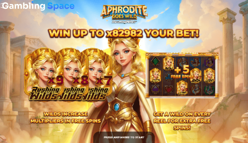 Aphrodite Goes Wild RushingWilds – Screenshot 1