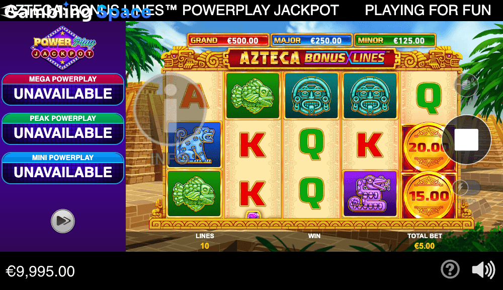 Azteca Bonus Lines PowerPlay Jackpot – Screenshot 4
