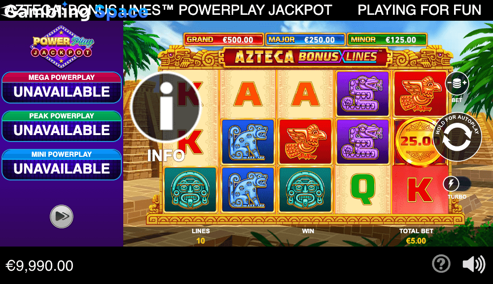 Azteca Bonus Lines PowerPlay Jackpot – Screenshot 5