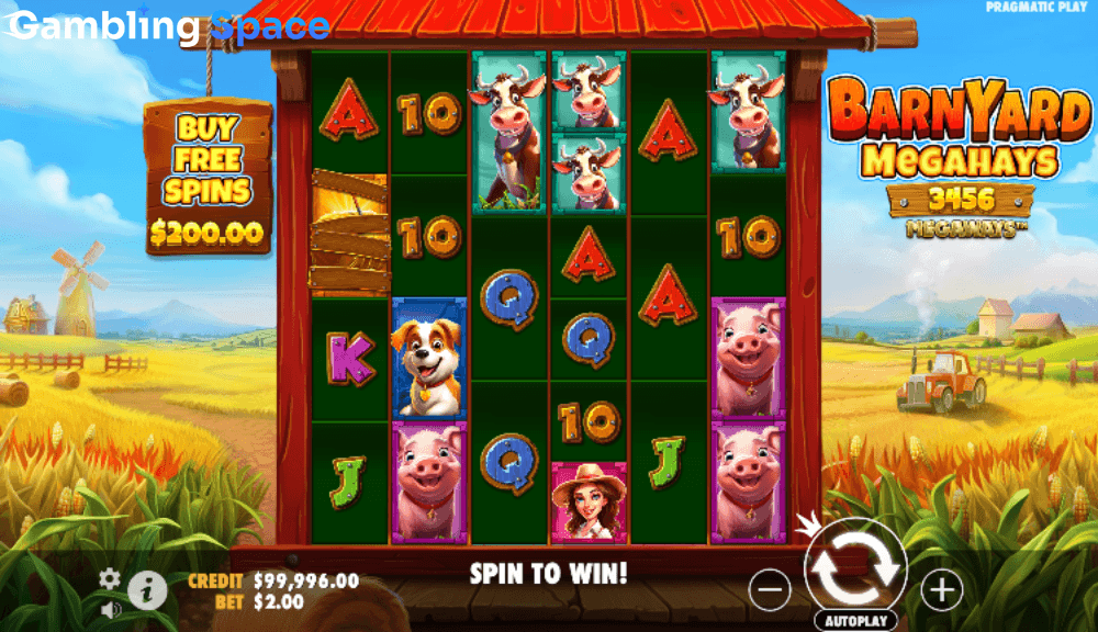 Barnyard Megahays Megaways – Screenshot 4