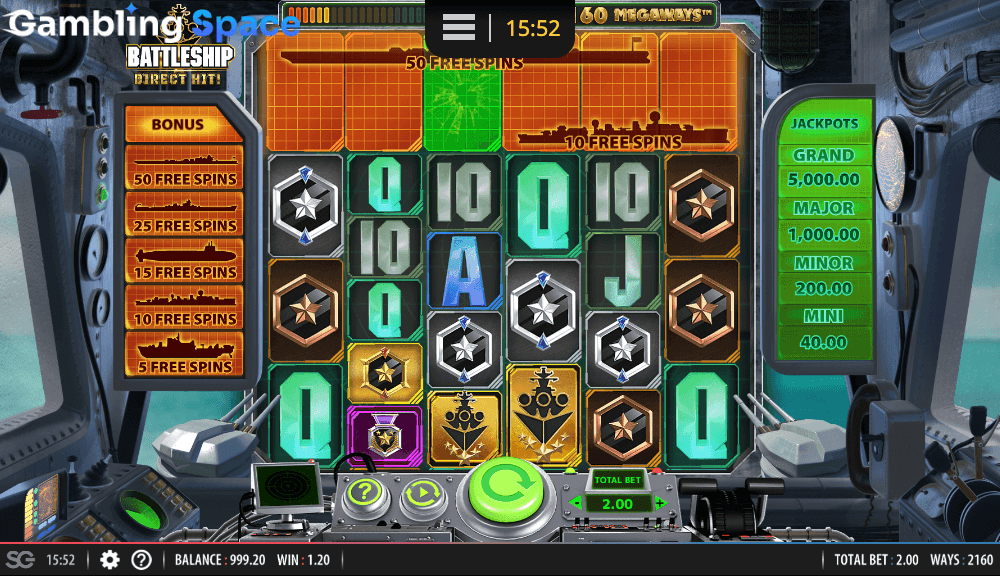 Battleship Direct Hit Megaways – Screenshot 4