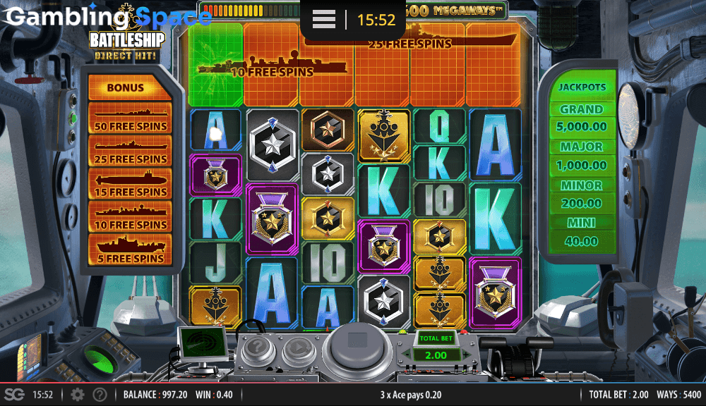 Battleship Direct Hit Megaways – Screenshot 6