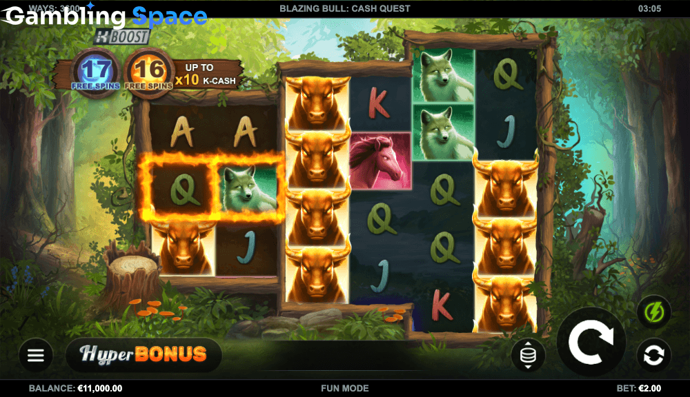 Blazing Bull Cash Quest – Screenshot 1