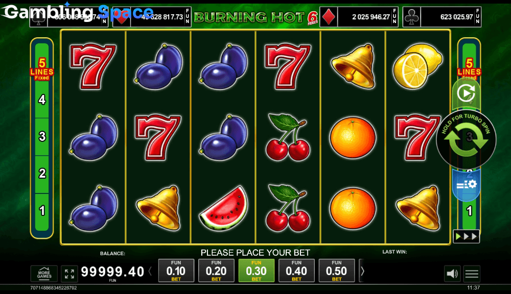 Burning Hot 6 Reels – Screenshot 3