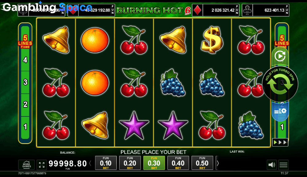 Burning Hot 6 Reels – Screenshot 5