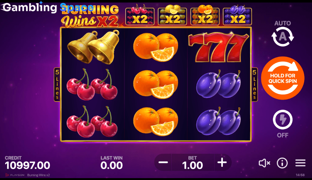 Burning Wins X2 – Screenshot 5