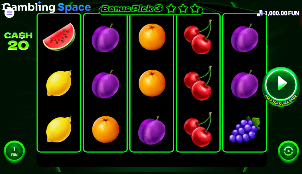 Cash 20 – Screenshot 1