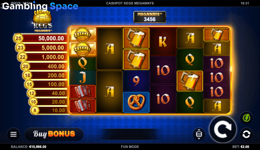 Cashpot Kegs Megaways – Screenshot 3