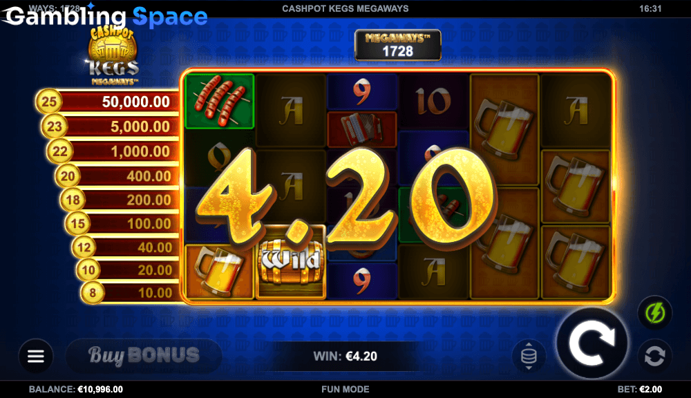 Cashpot Kegs Megaways – Screenshot 4