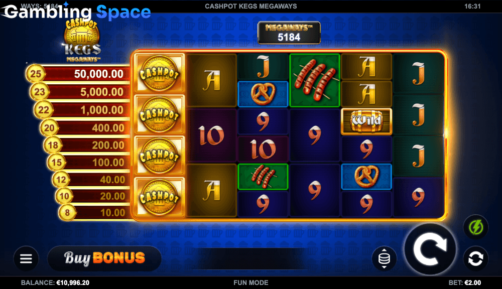 Cashpot Kegs Megaways – Screenshot 6