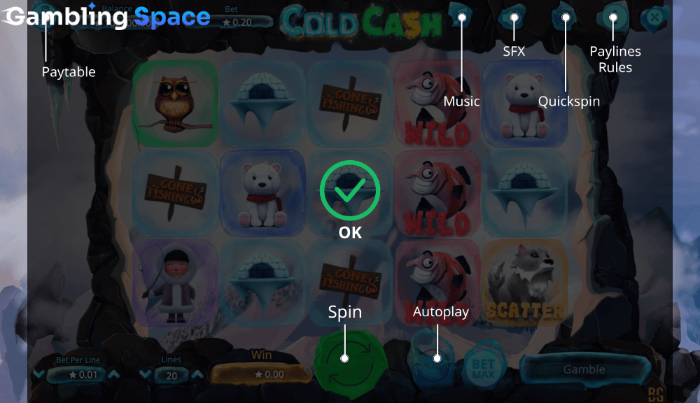 Cold Cash (Booming Games) – Screenshot 1