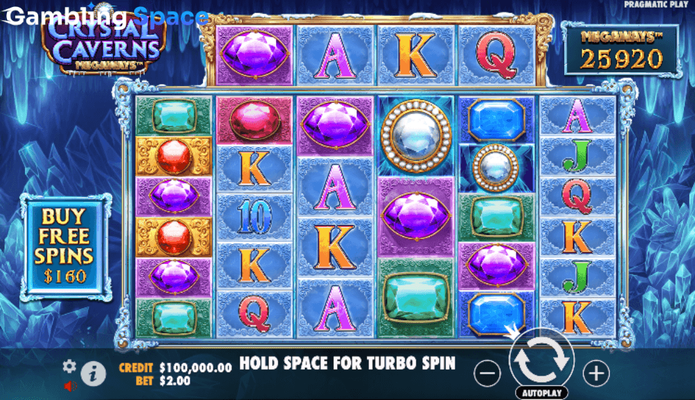 Crystal Caverns Megaways – Screenshot 1